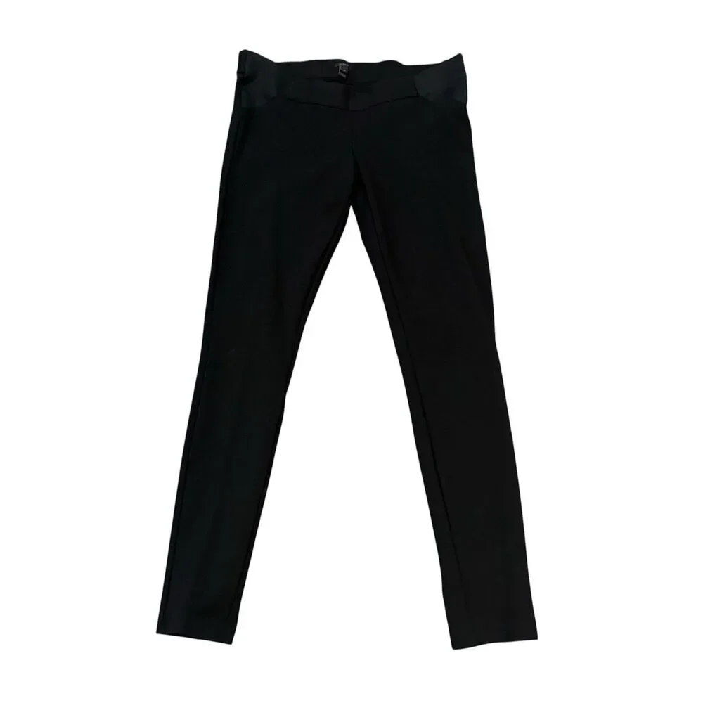 J. Crew Black Ponte Knit Maternity Pull On Pants Size 10T Tall Legging